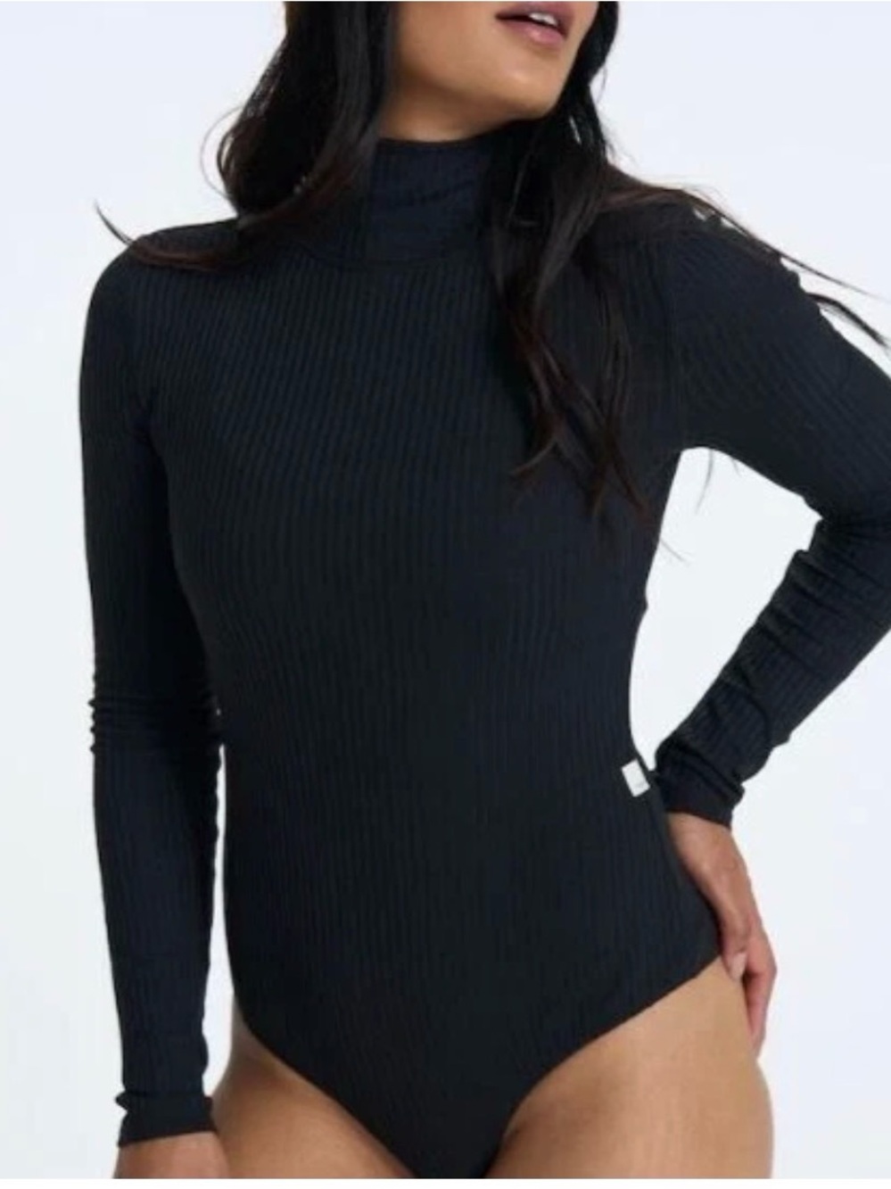 Vuori Women Ribbed Bodysuit Black Sz S